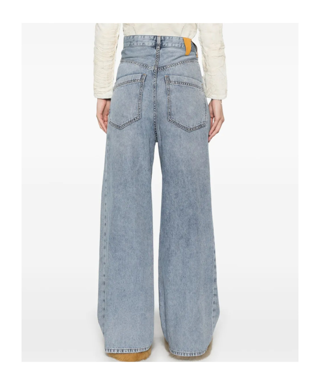 Shop Darkpark Ines Jeans In Gray