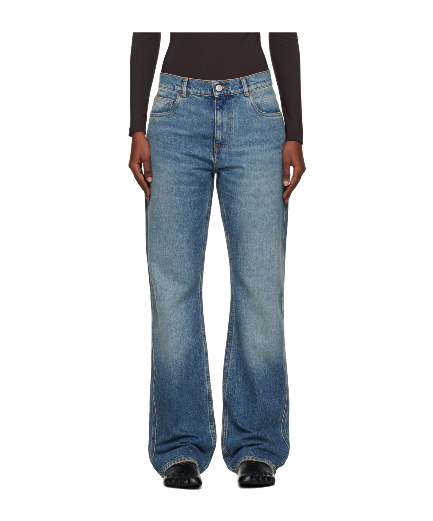 Coperni Five Pocket Jeans In Blue