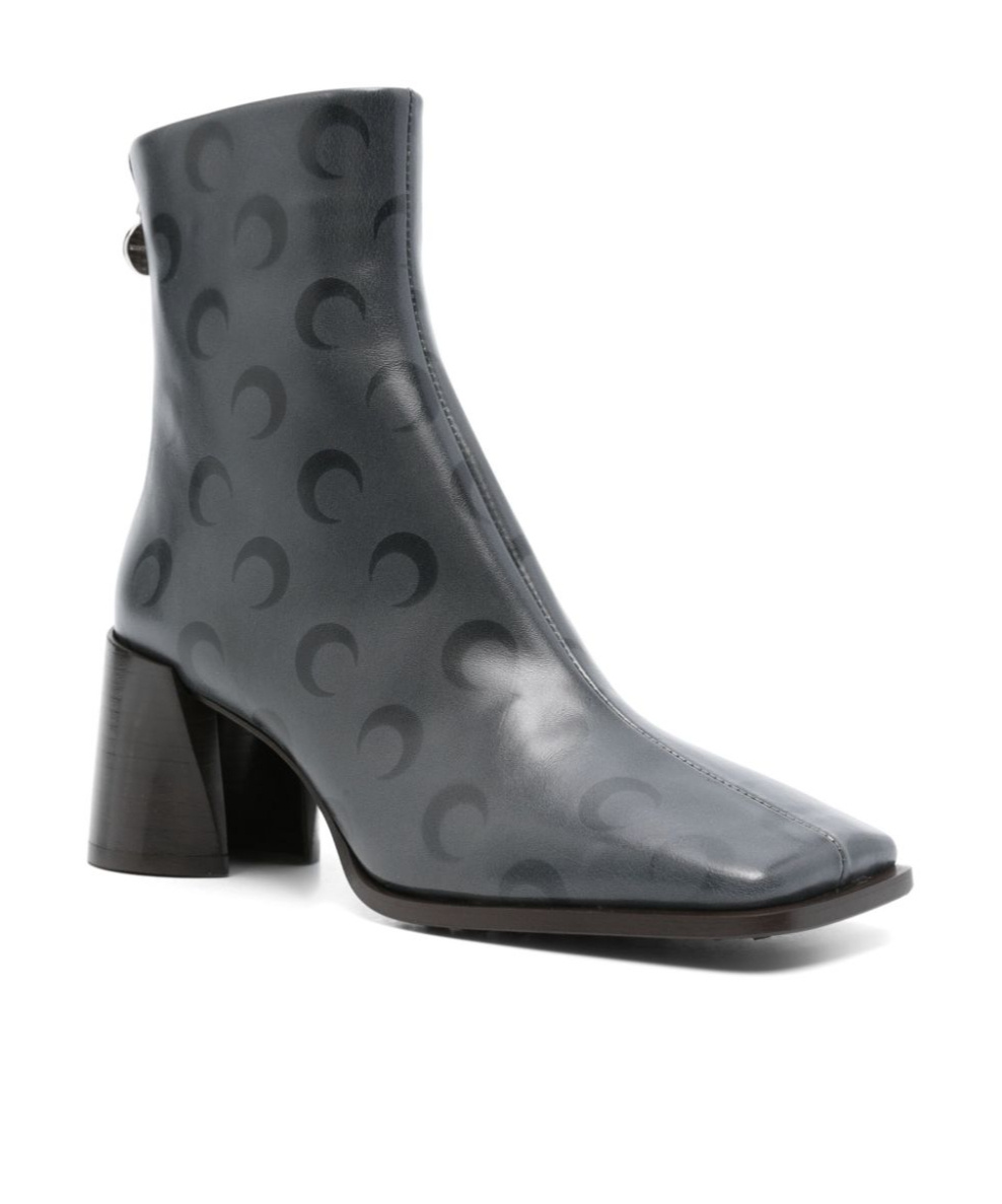 Marine Serre Moon Airbrushed Leather Ms Block In Black