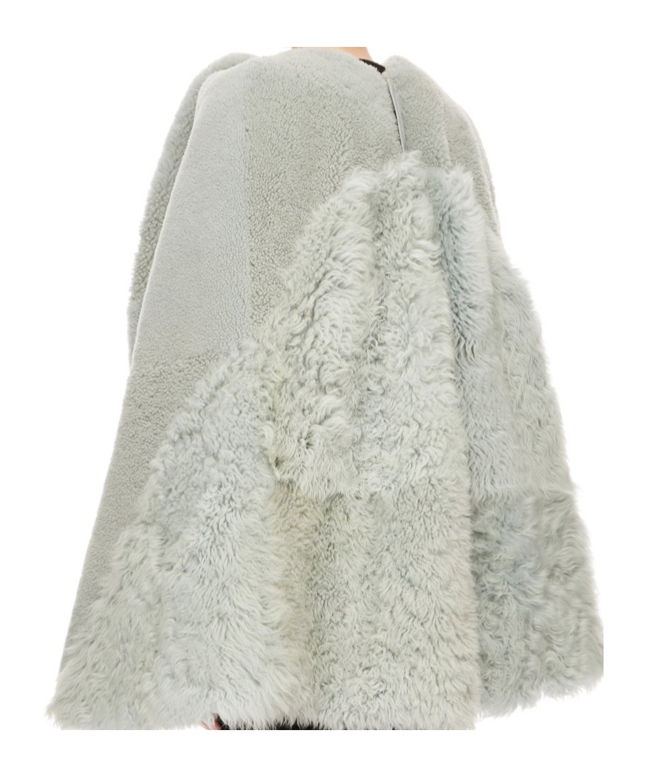 Rick Owens Wool Cloak In Gray