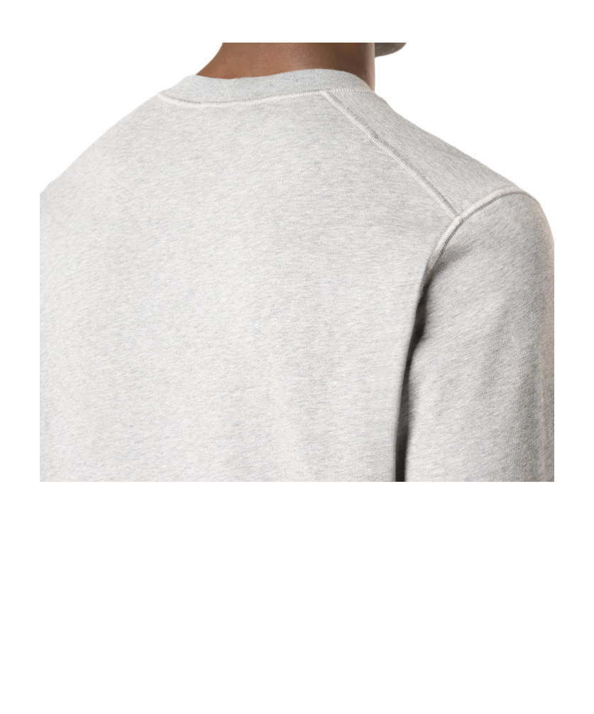 Stone Island Compass Badge Sweatshirt In Gray