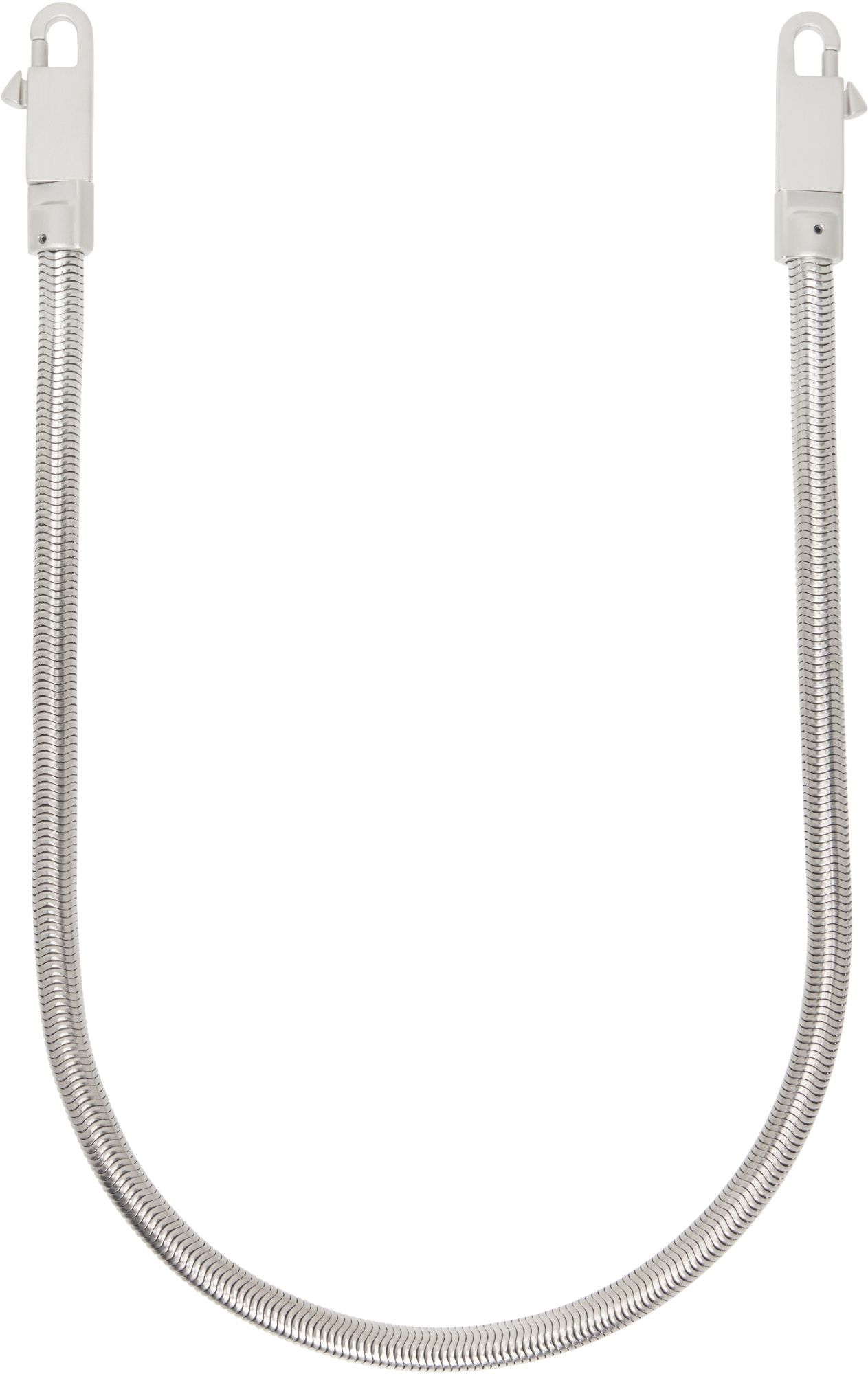 Rick Owens Lobster Buckle Opening And Closing Shoulder Straps In Gray