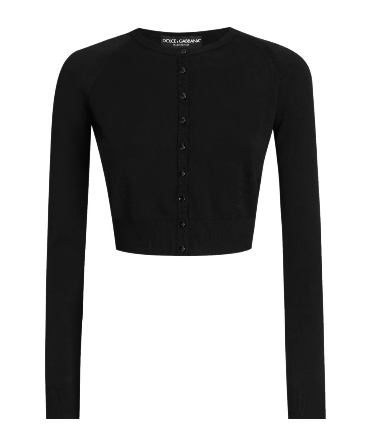 Dolce & Gabbana Long-sleeved Cardigan In Black