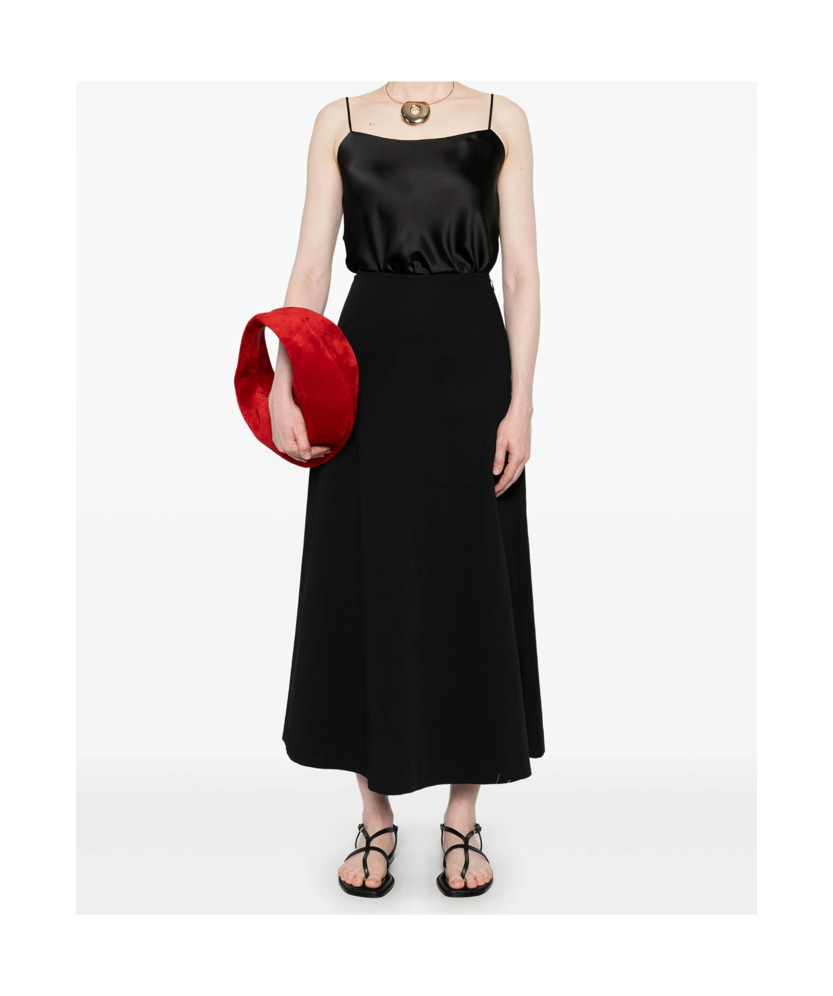 Herno Satin Tank Top In Black