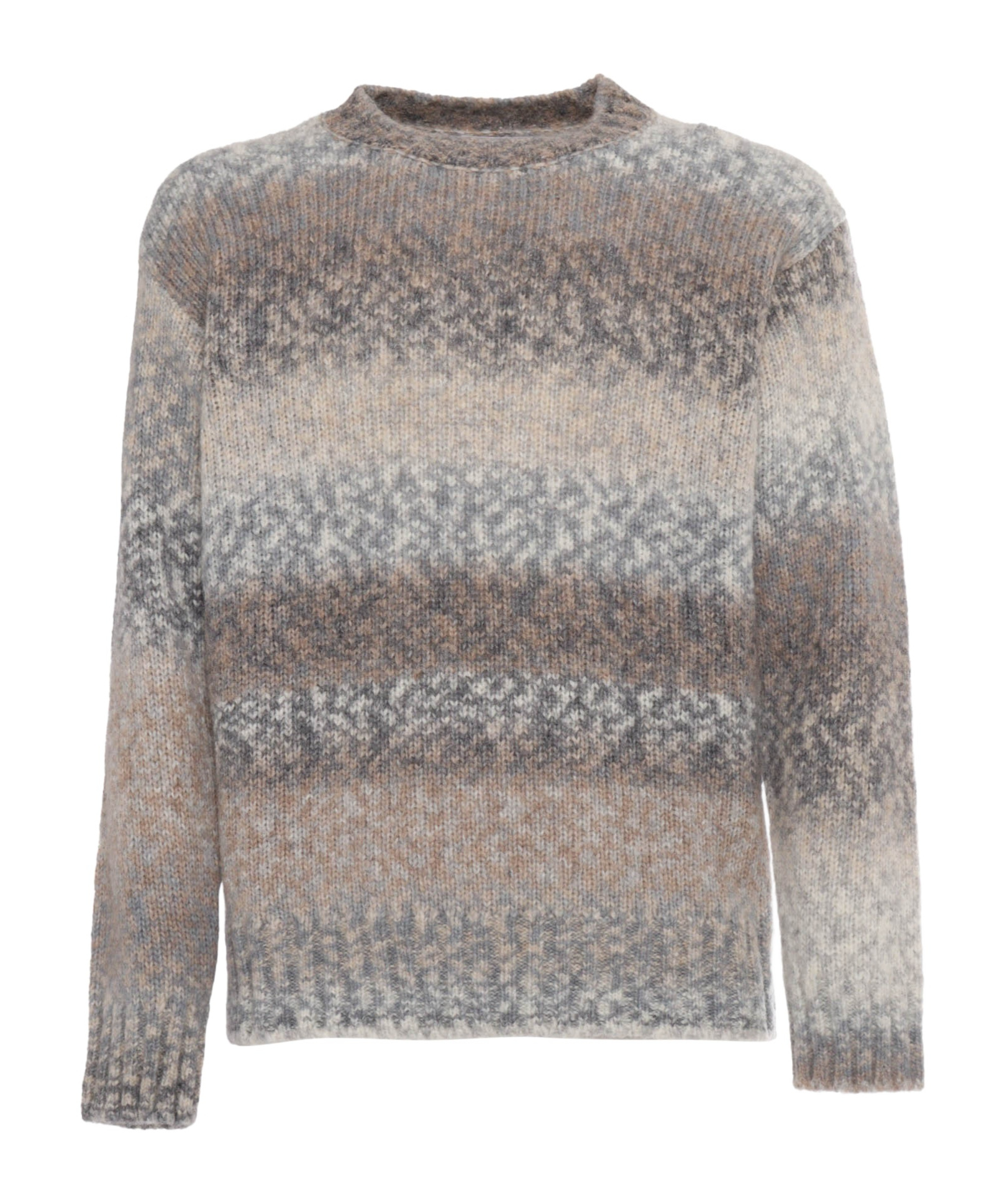 Kangra Cashmere Long-sleeved Sweater In Gray