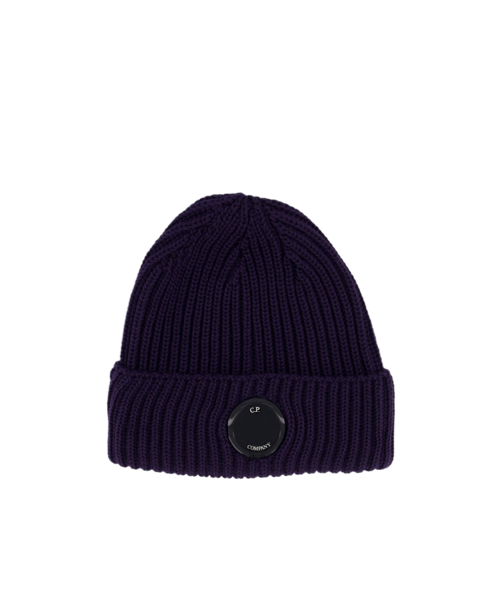 C.p. Company Lens-detail Beanie In Black