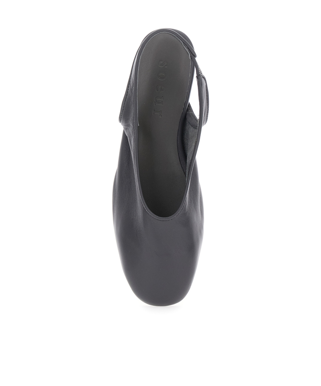 Soeur Black Slingback Ballet Flats In Black