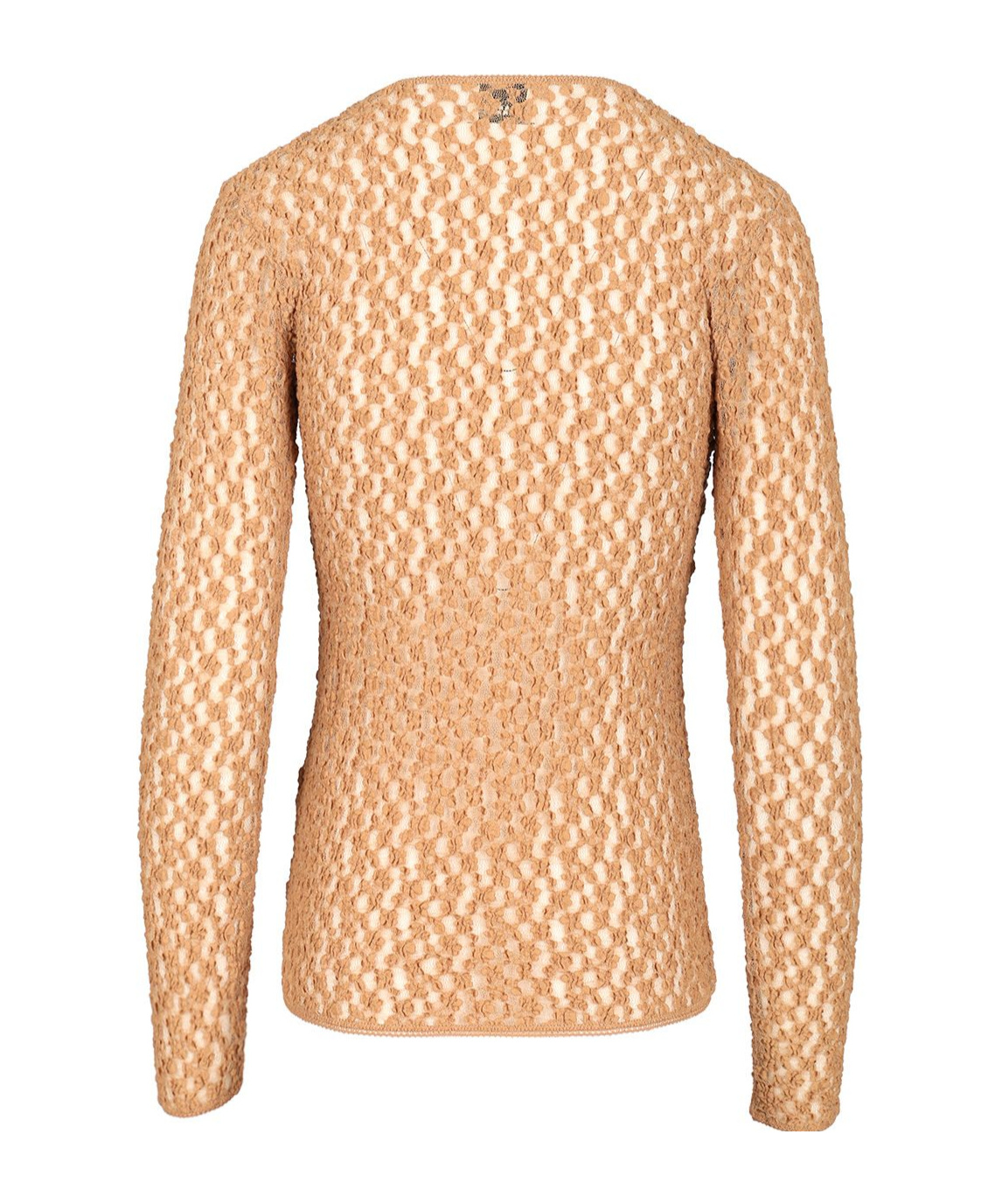 Isabel Marant Gaelle Long-sleeved Lace Top In Brown