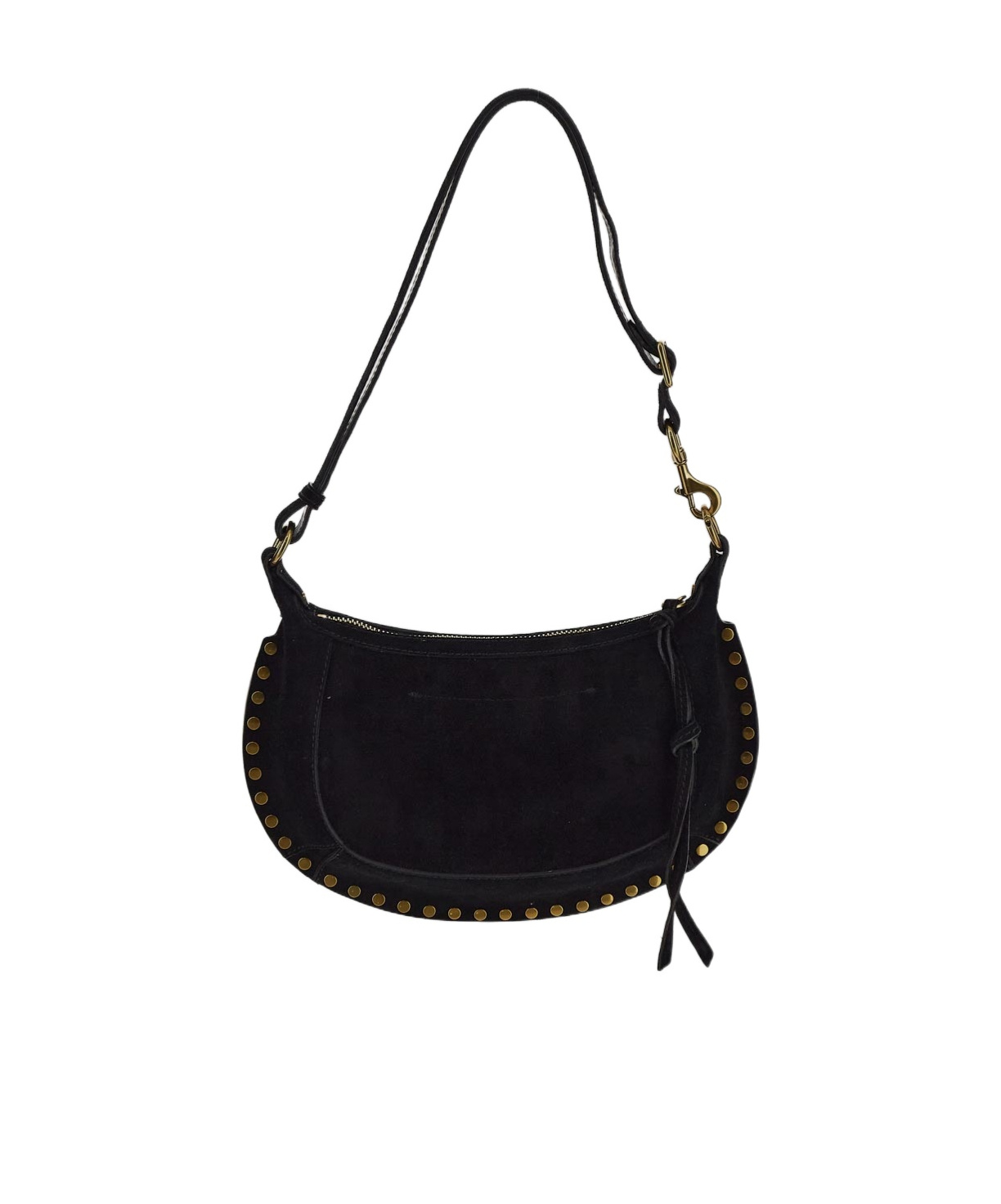 Isabel Marant Black Oskan Moon Shoulder Bag In Black