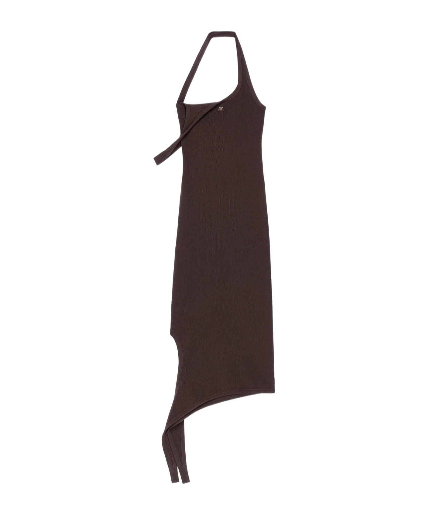 Courrèges Knit Dress In Brown