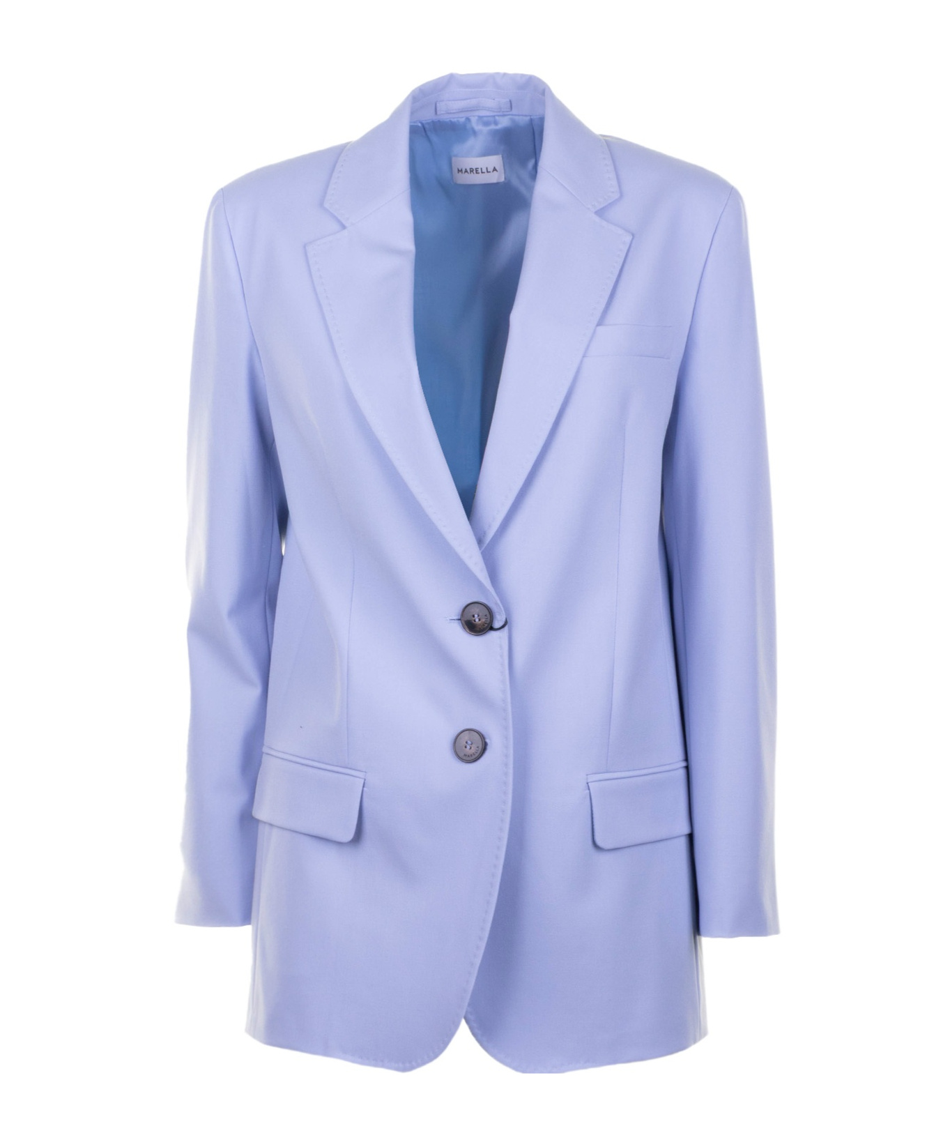 Marella Long Stretch Canvas Blazer
