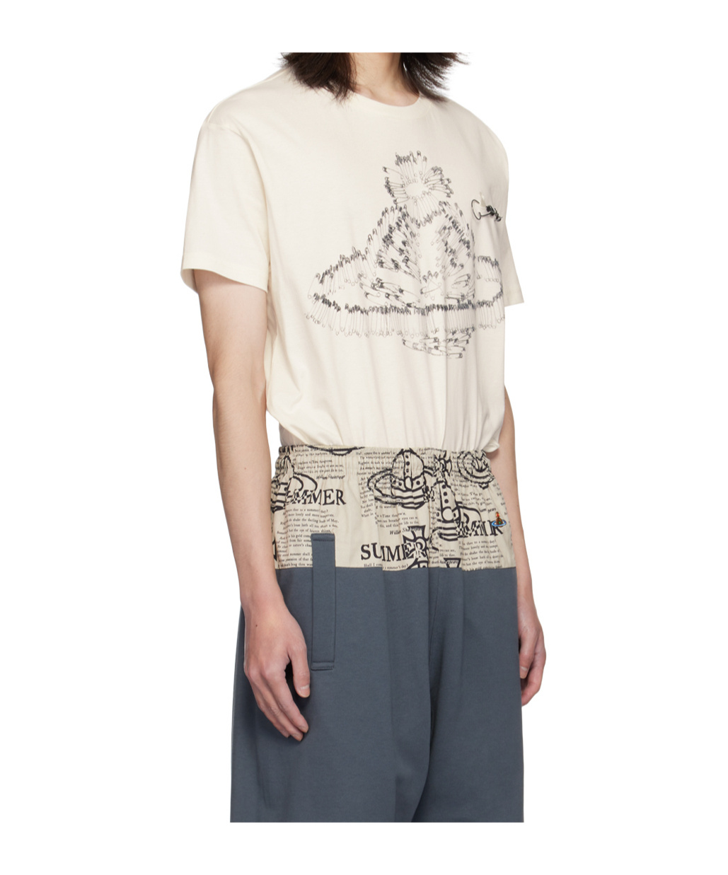 VIVIENNE WESTWOOD METAL APPLIQUÉ COTTON T-SHIRT