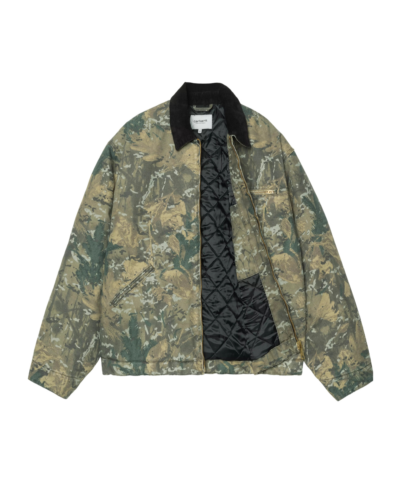 Carhartt Velvet Collar Detroit Jacket In Green