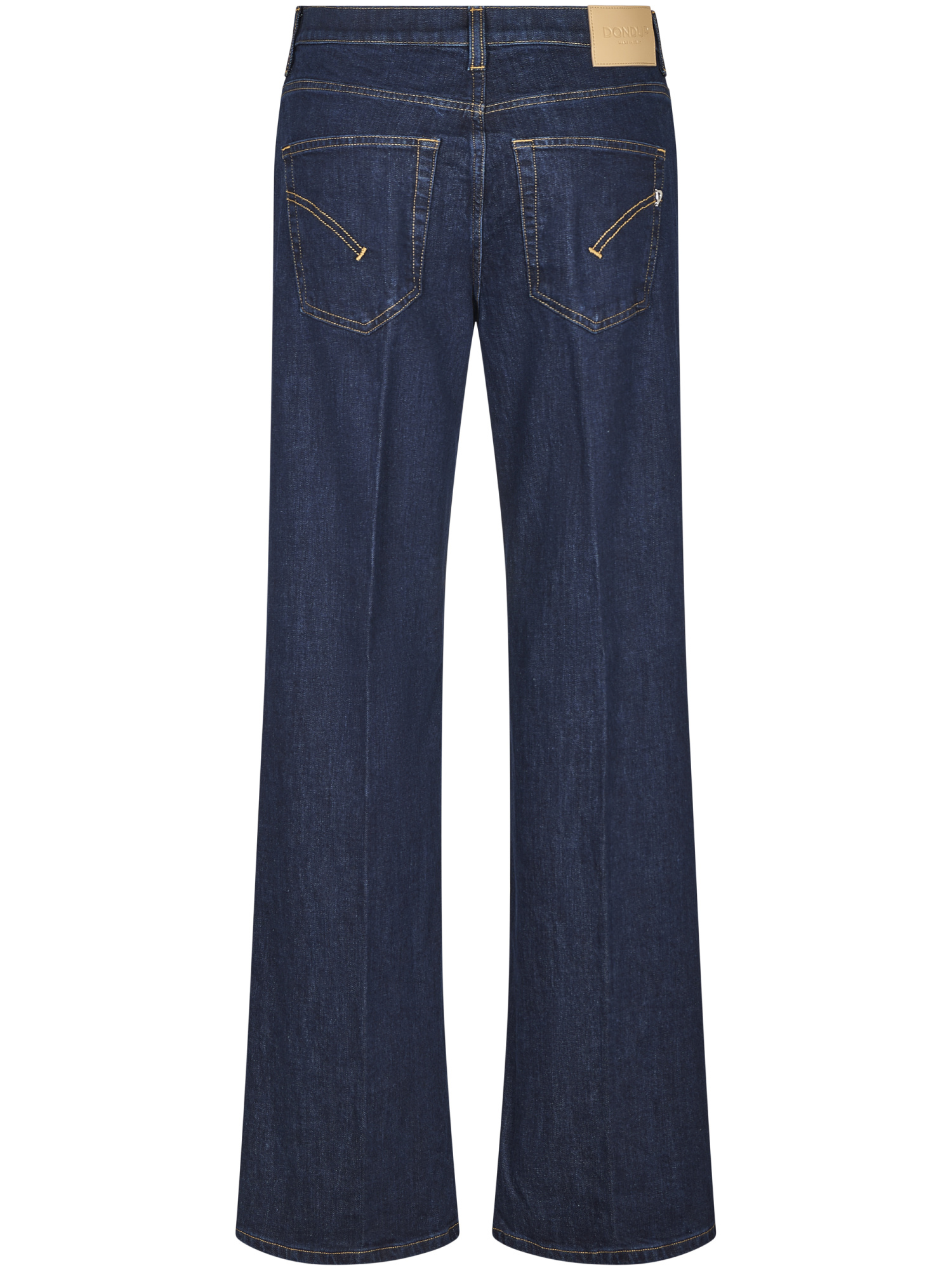 Dondup Wide-leg Denim Trousers With Unique Zippered Pockets In Blue