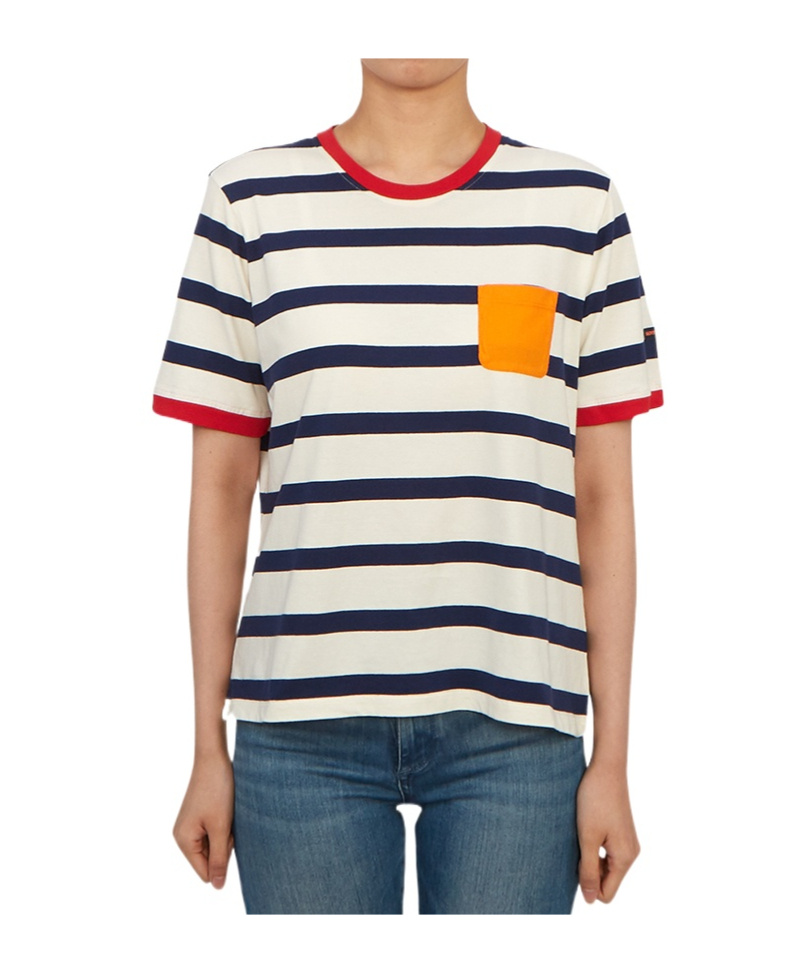 Saint James Striped Graphic T-shirt