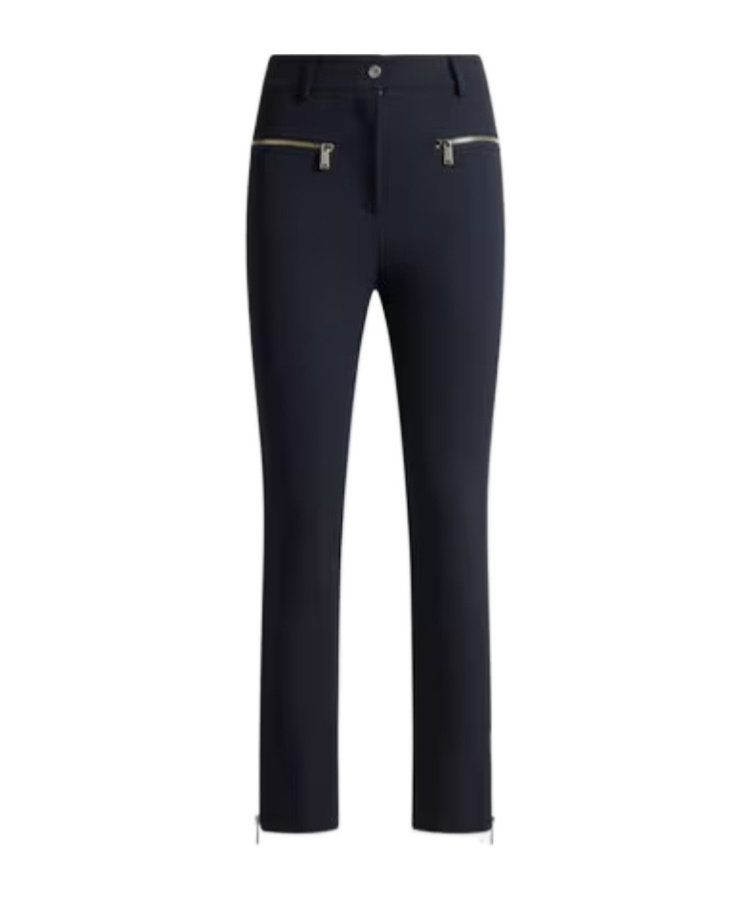 Etro Slim-fit Trousers With Zip In Blue