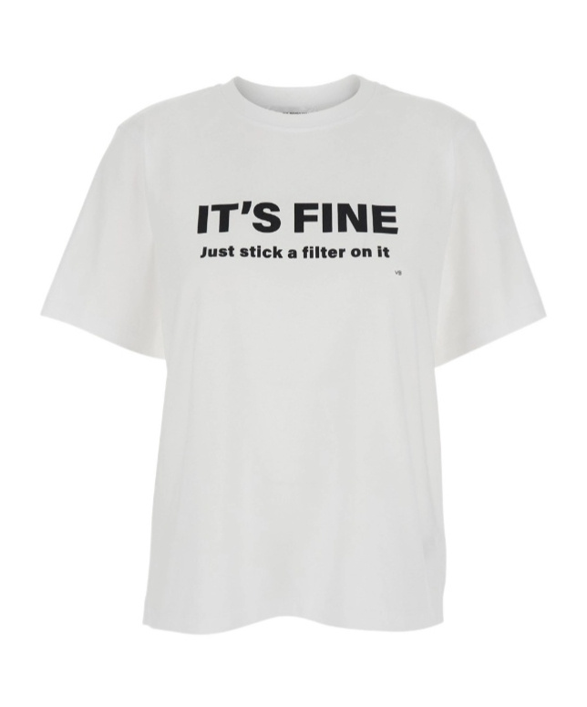 Victoria Beckham Crew Neck T-shirt In Multi