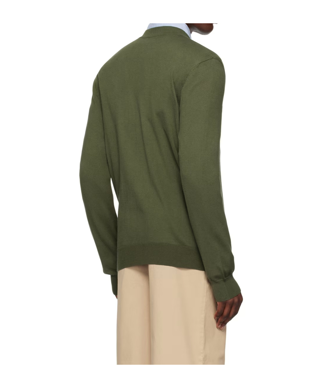 Apc Khaki Joseph Cardigan In Green