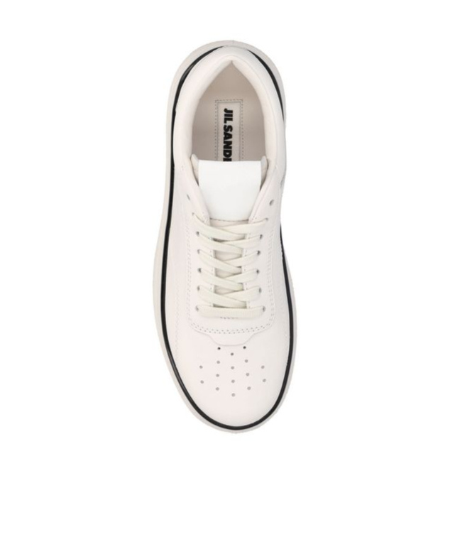 Jil Sander Everyday Leather Sneakers For Women In White