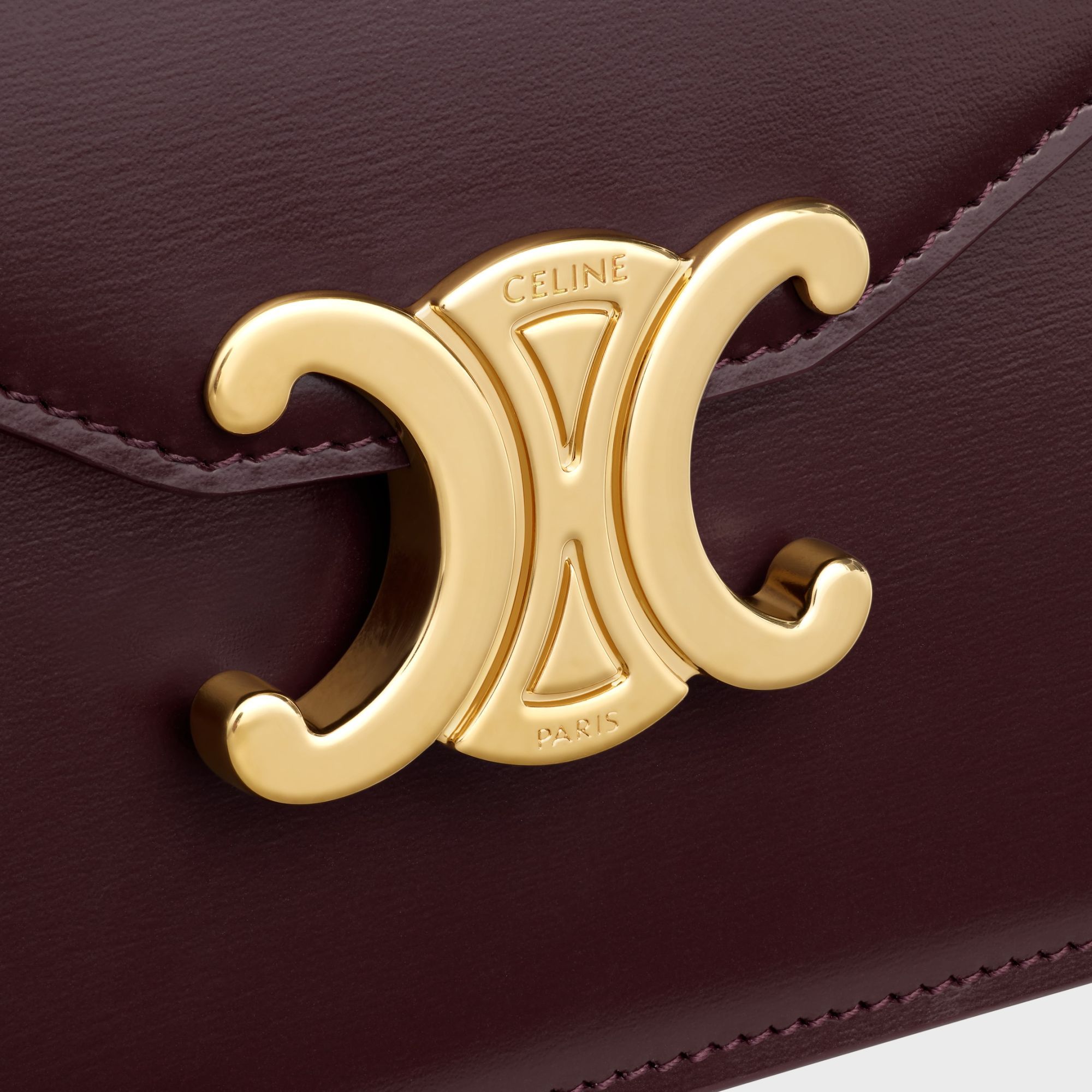 Celine Wallet On Chain Margo In Shiny Calfskin
