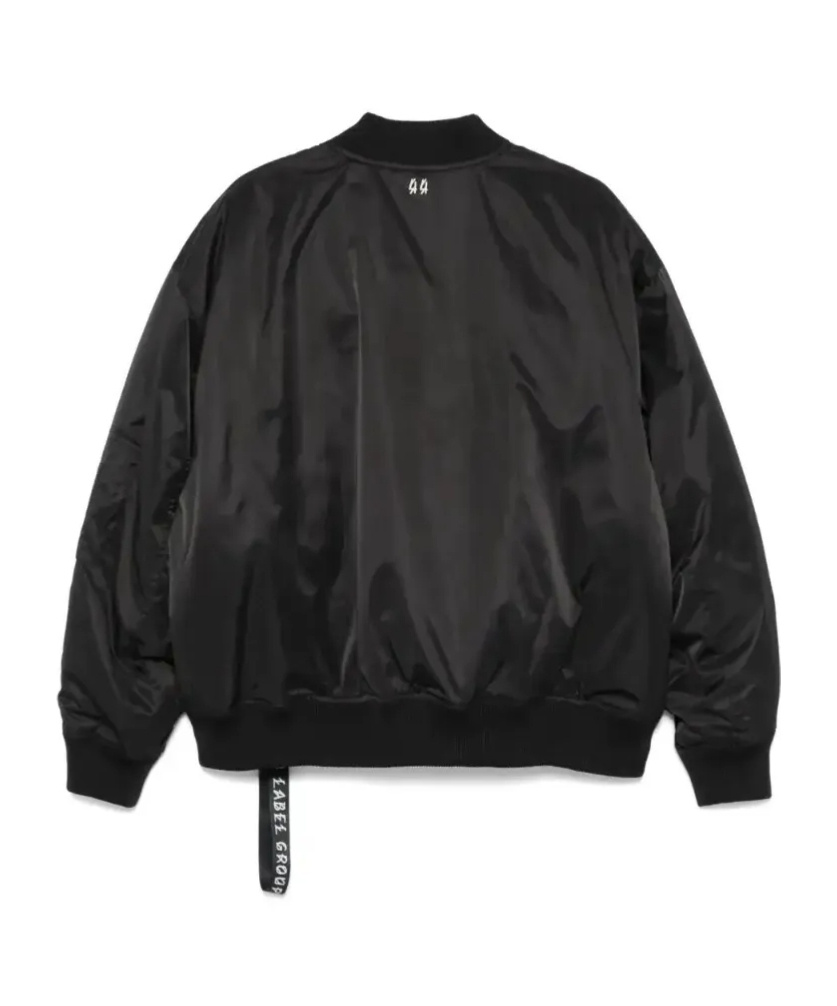 44 Label Group Profiler Bomber Jacket In Black