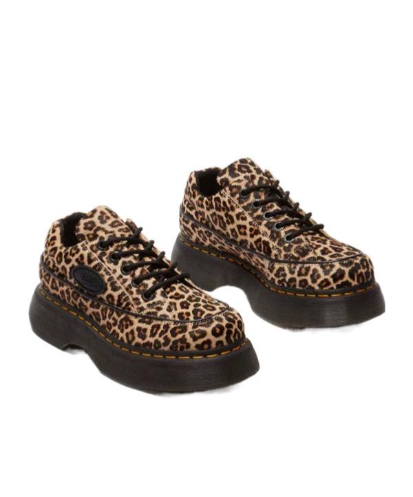 DR. MARTENS' 5-EYE LEOPARD SHOES