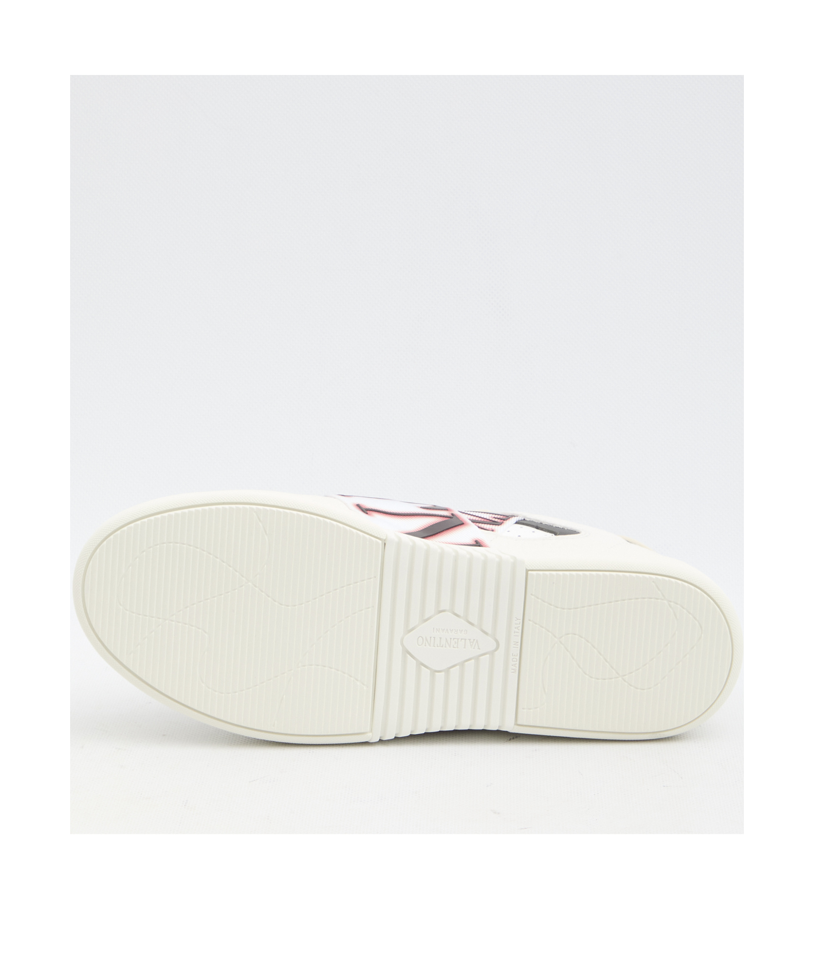 Valentino Garavani 'vl7n' White Sneakers With Maxi Logo Print And Logo Patch On The Tongue In Leathe In White