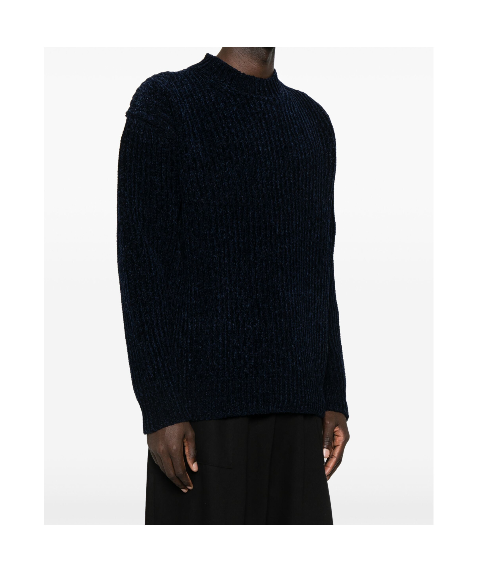 Junya Watanabe Wool Blend Jumper In Black