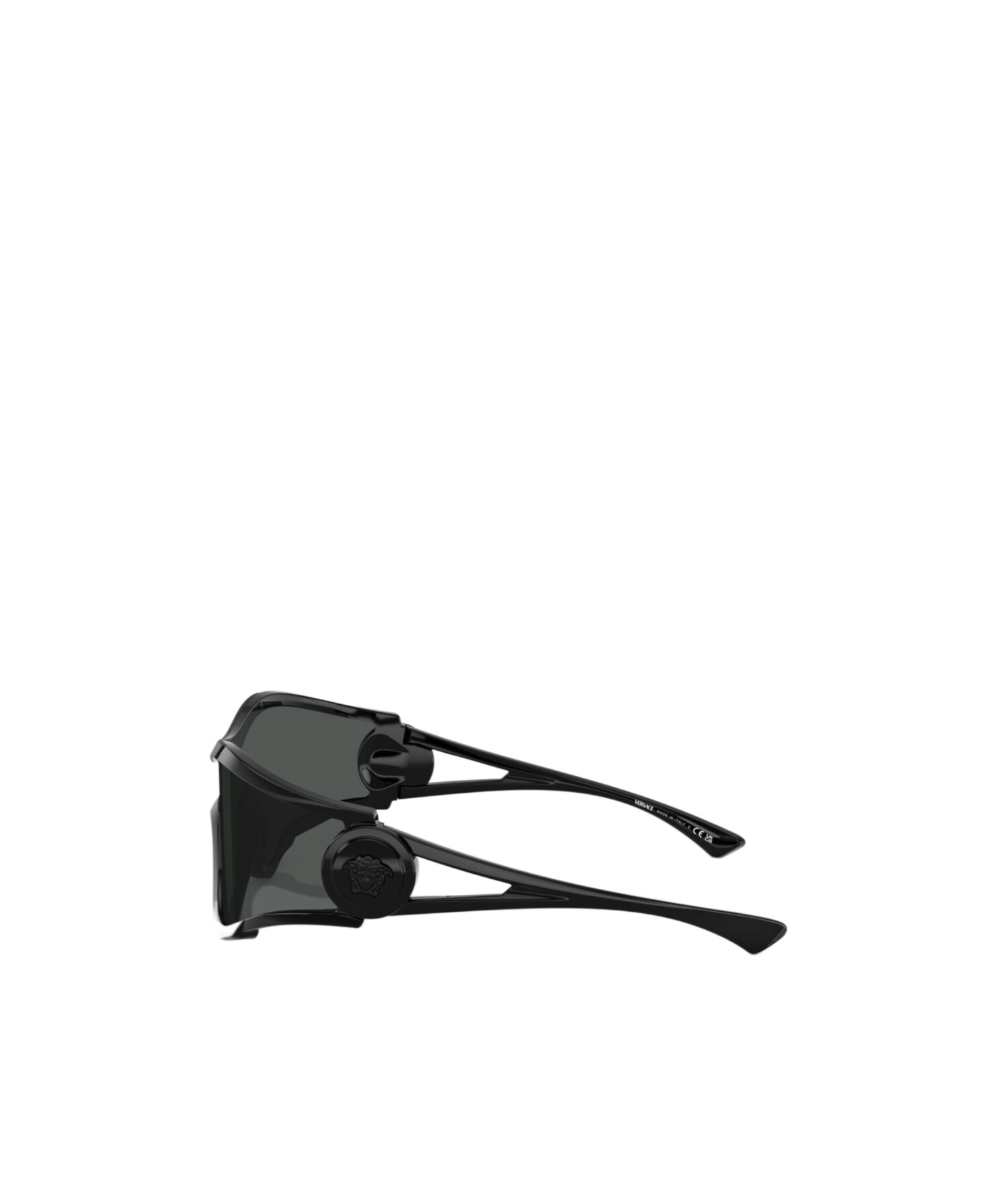 Versace Medusa-plaque Pilot-frame Sunglasses In Black