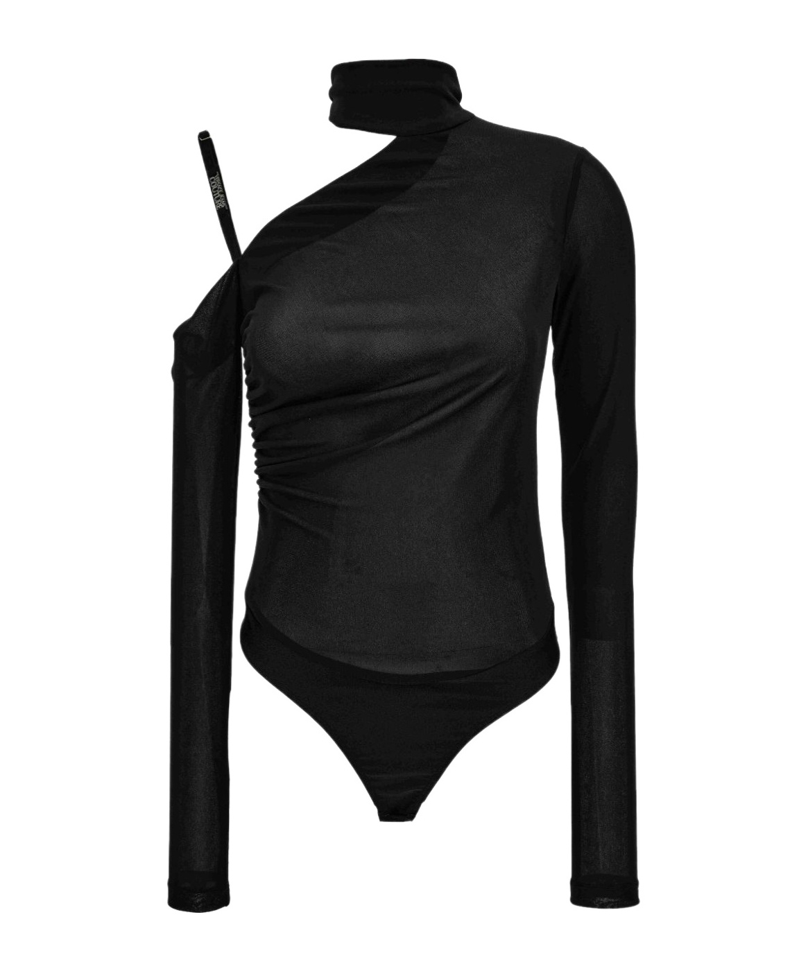 Versace Jeans Turtleneck Bodysuit In Black