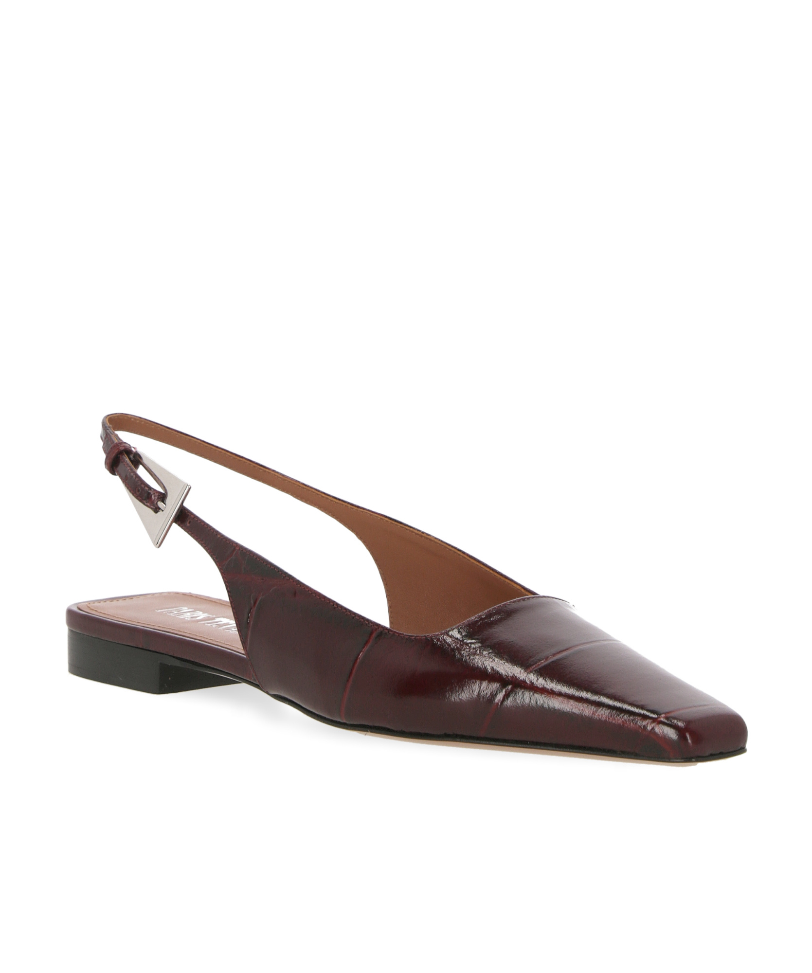 Shop Paris Texas Embossed-crocodile Ballet Flats In Multicolor