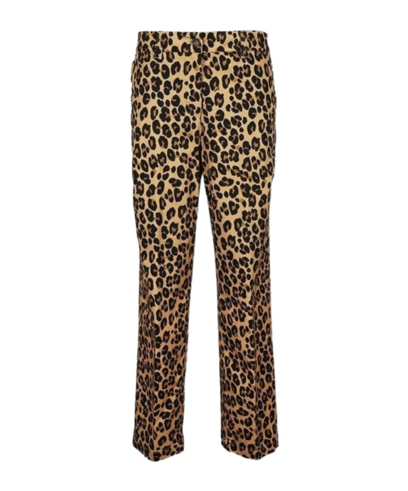 Shop Aspesi Leopard-print Trousers