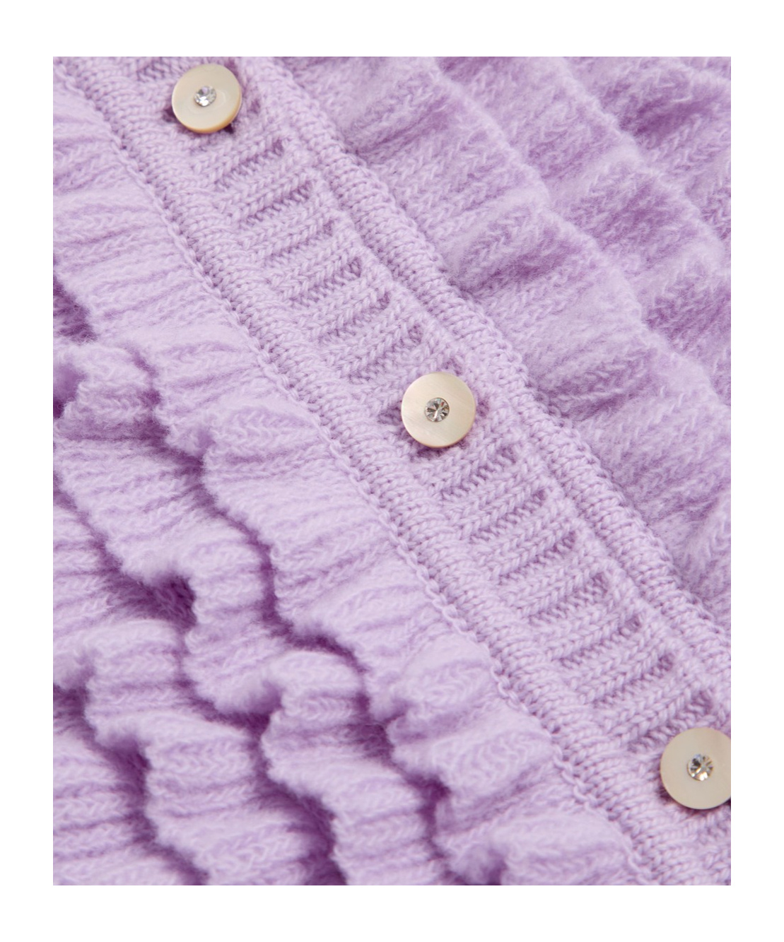 Valentino Wollcardigan Frau Lila Xs In Purple