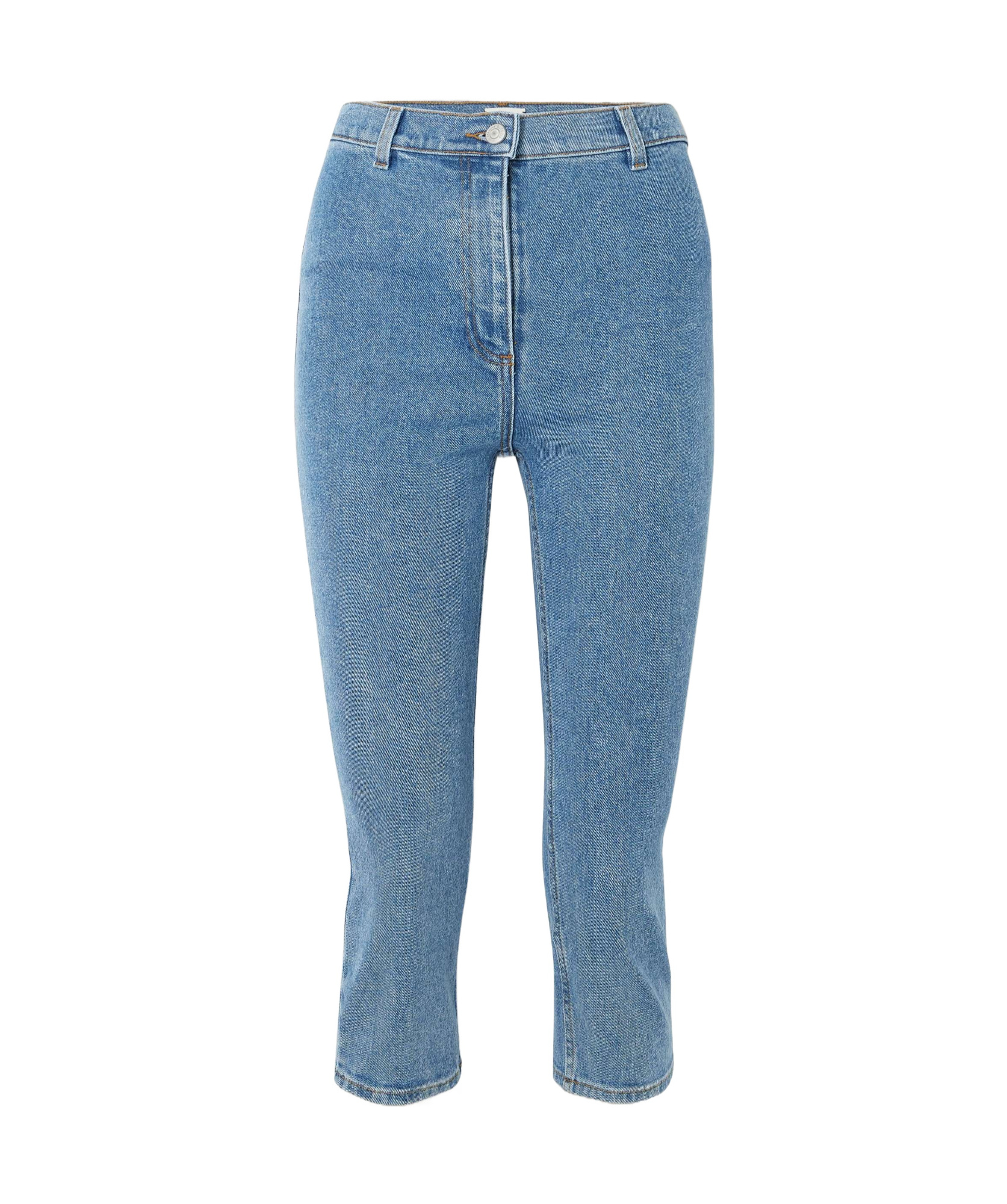 Magda Butrym Belt Ring Denim Trousers In Blue