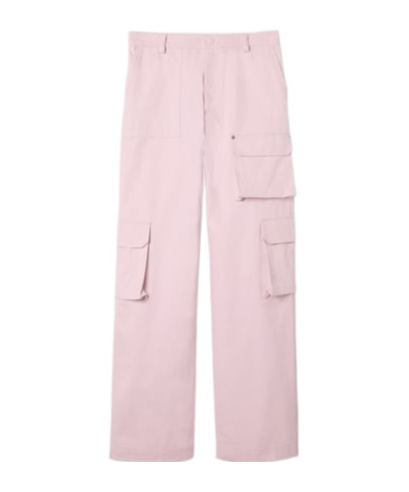 Gucci Embossed Delavé Trousers In Pink