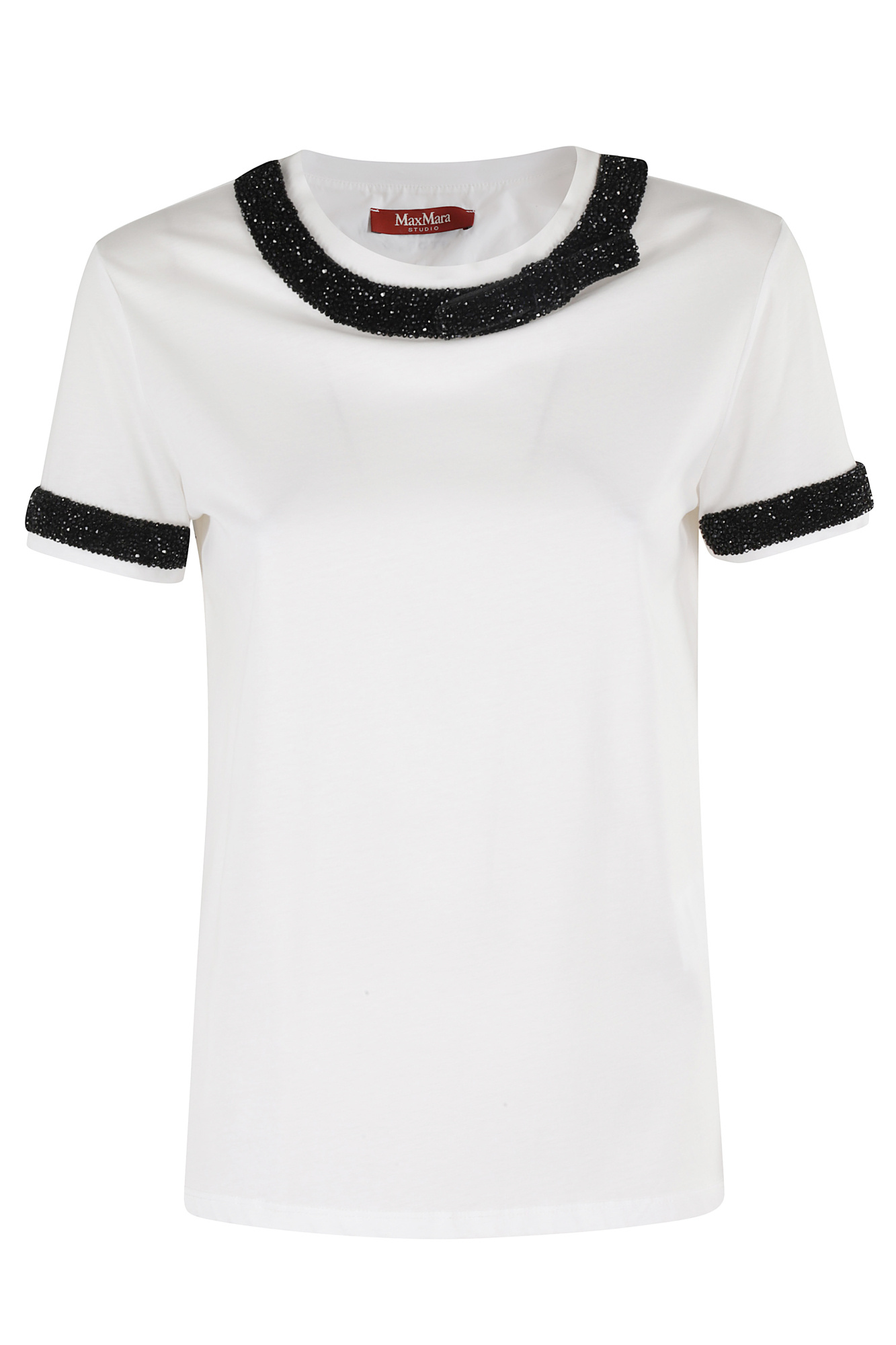 Max Mara Short-sleeved T-shirt In White