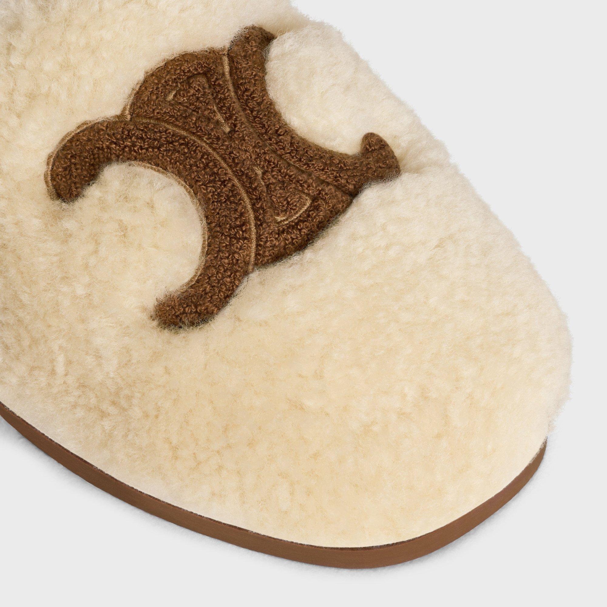 Celine Georgia Slippers In Brown
