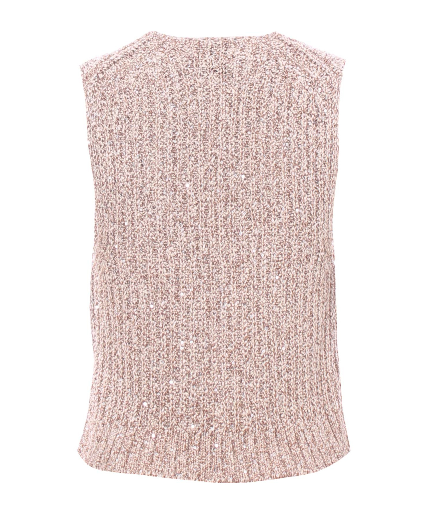 ALYSI V-NECK KNITTED VEST