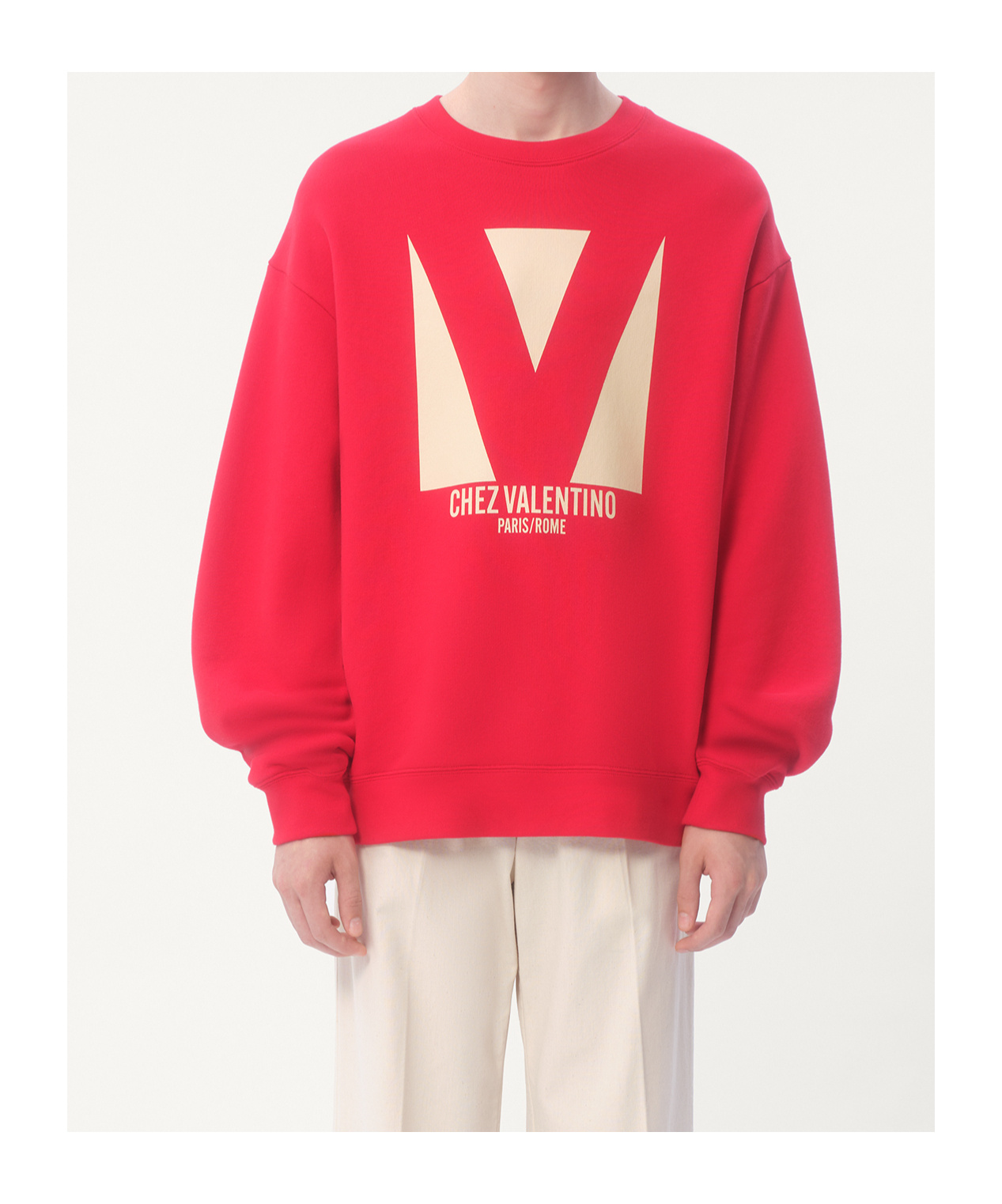 Valentino Sweatshirt Man In Red