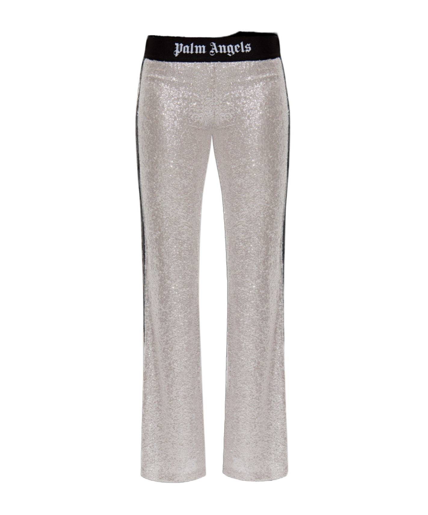 Palm Angels Sequin-embellished Trousers In Gray