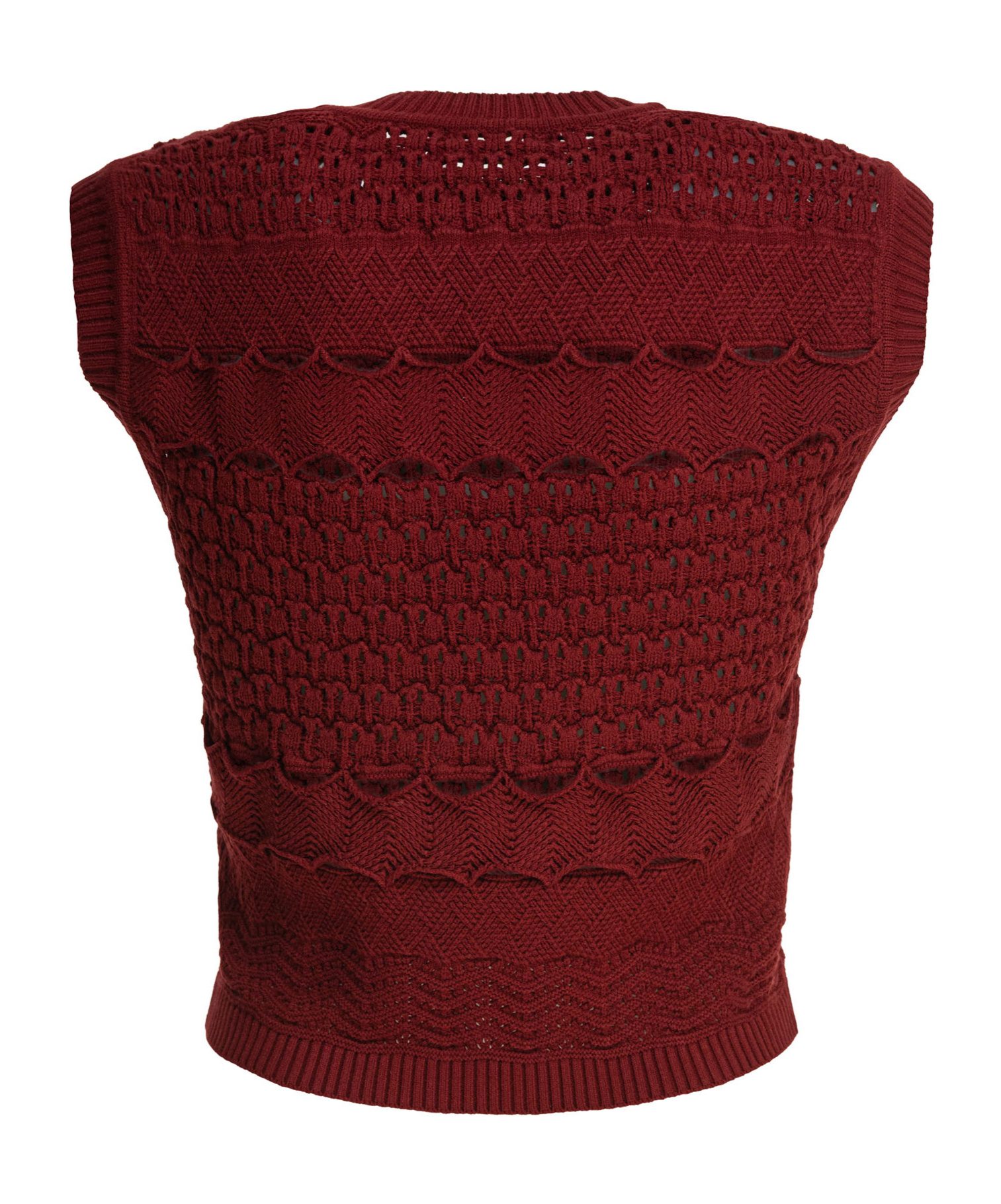 Elie Saab Crochet Crop Top Fireball Lilys Crochet In Red