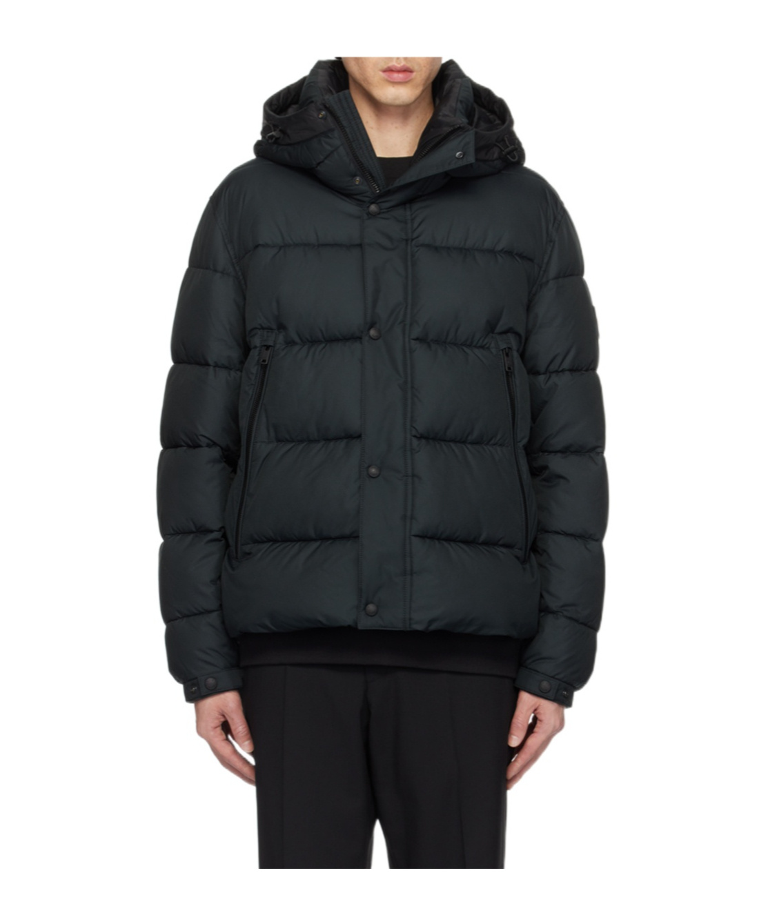 Hugo Boss Regular-fit Puffer Jacket In Water-repellent Fabric In Black