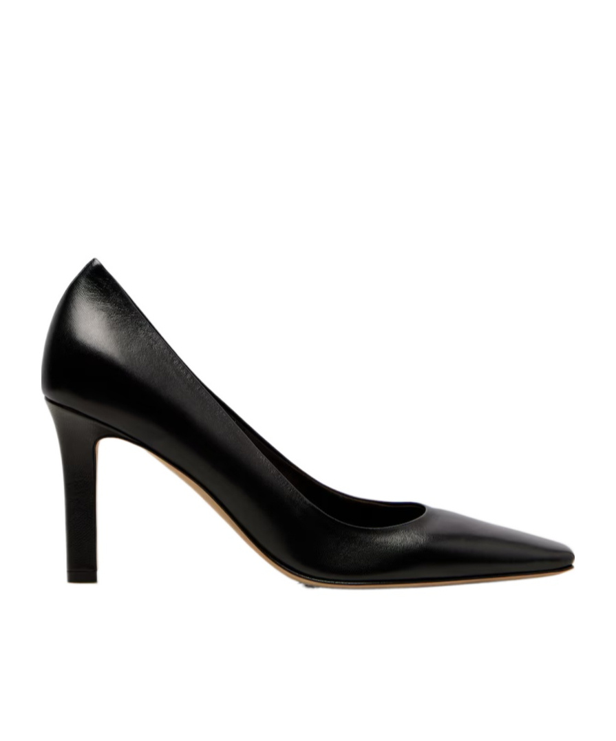 The Row Square-toed High Heels In Black