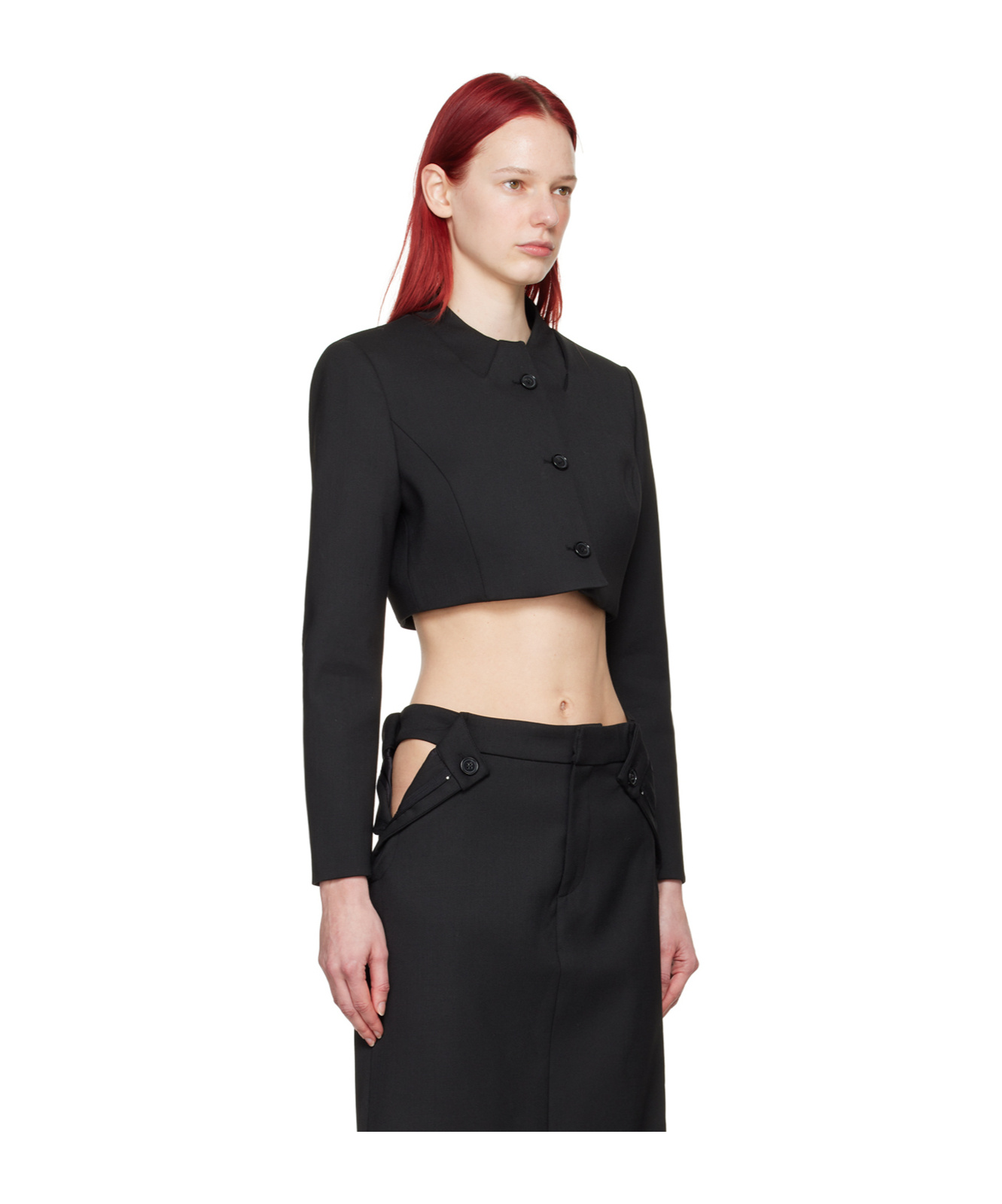 Coperni Long-sleeved Button Casual Jacket In Black