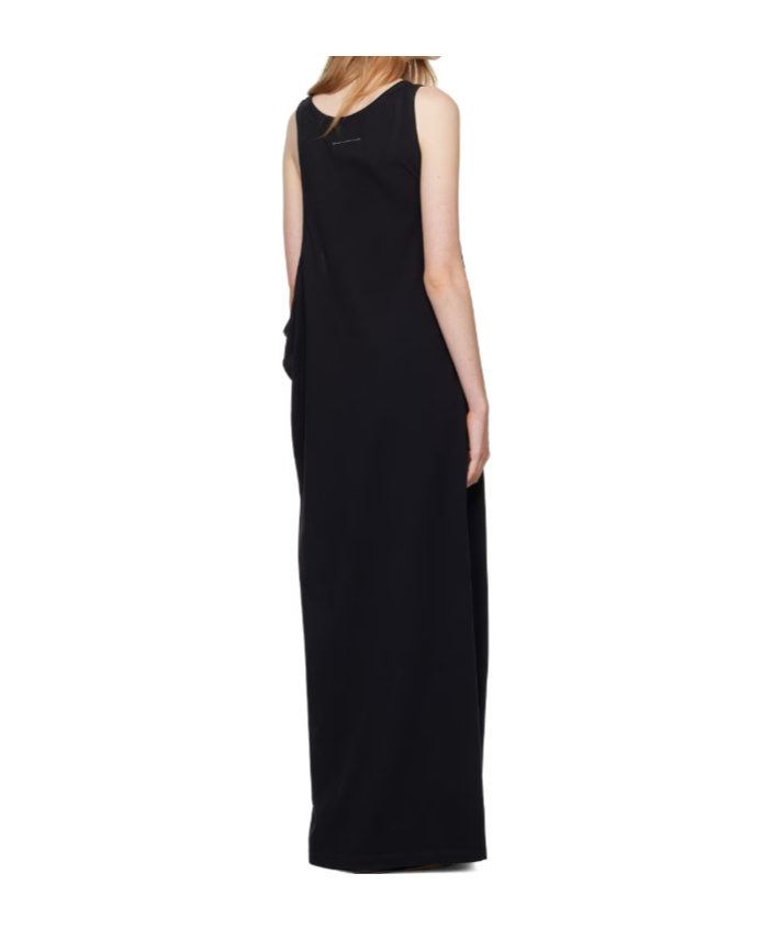 Mm6 Maison Margiela Woman Maxi Dress Black Size M Cotton In Black
