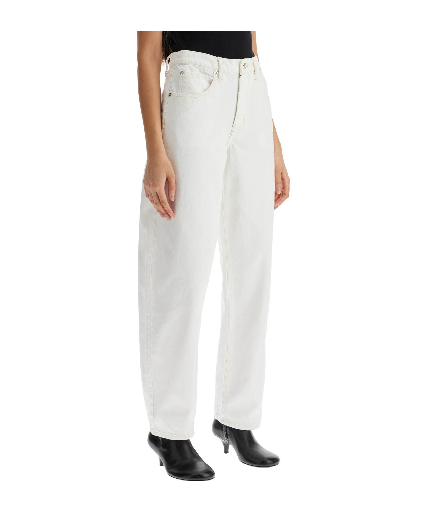 Frame Denim Trousers In White
