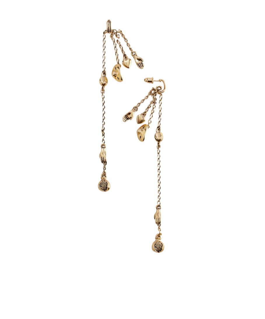 Lemaire Pendants Drop Earrings In Yellow