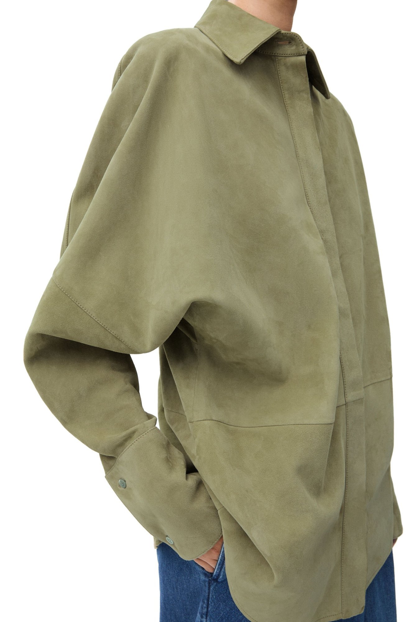 Loewe Draped Shirt In Gray