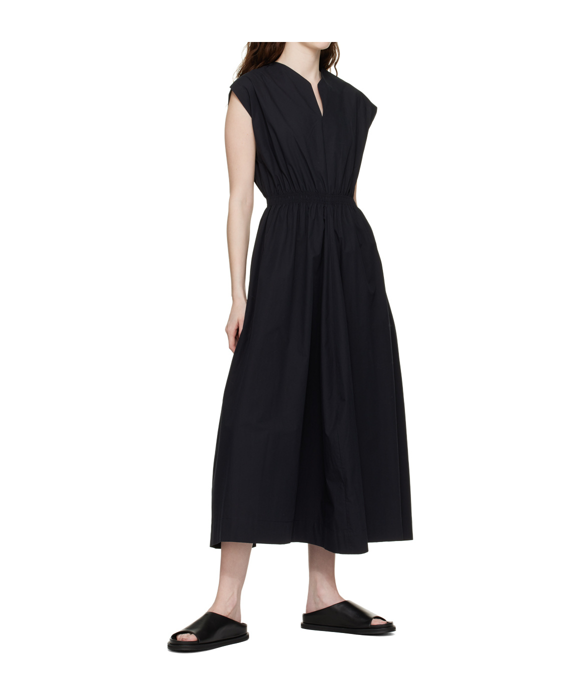 Studio Nicholson Minimalist Slide Flat Shoes In Black