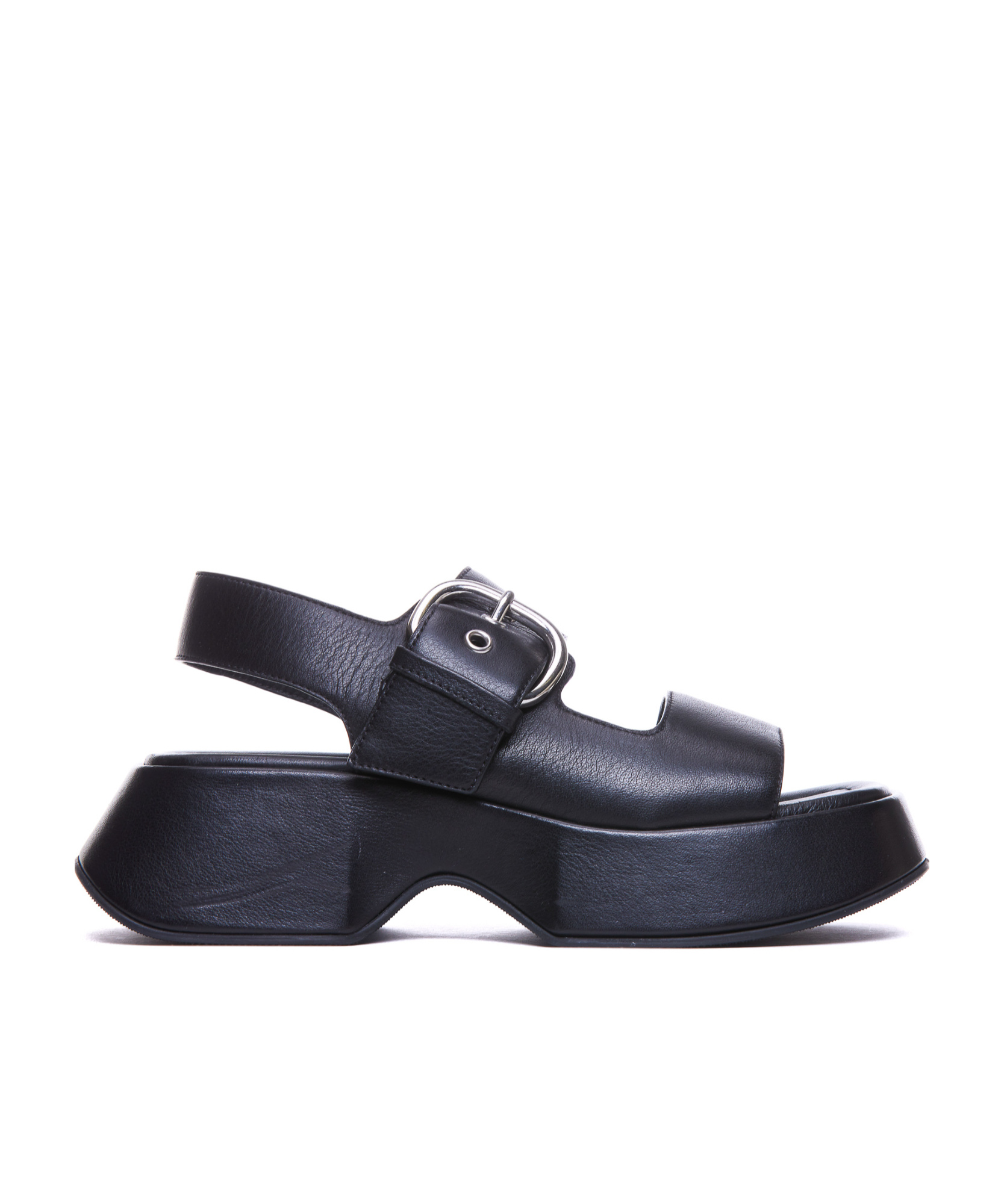 VIC MATIE VIC MATIE CHUNKY BUCKLE PLATFORM SANDALS